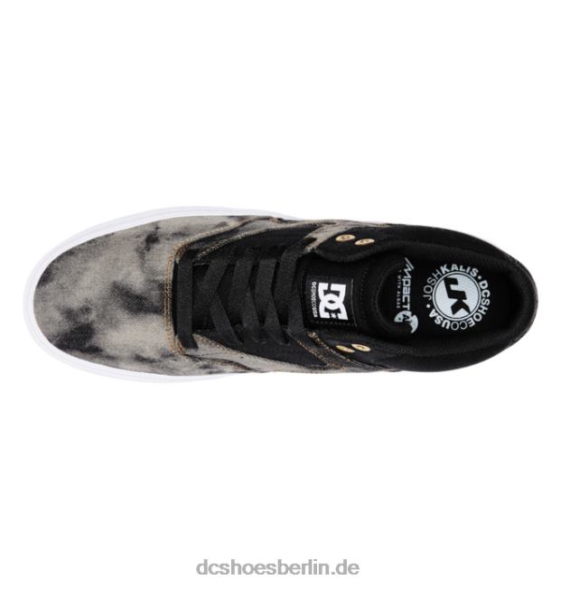 Kalis Vulc Mid - Mid-Top-Schuhe für HerrenDC Shoes schwarzer Jeansstoff 486FT203