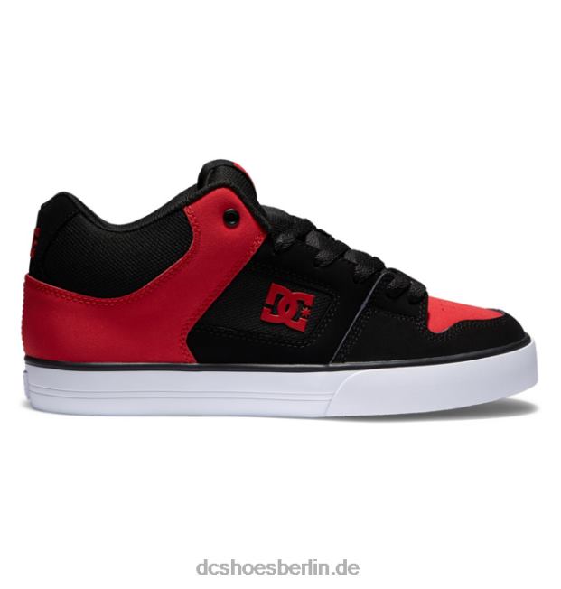 reine mittelhohe HerrenschuheDC Shoes Schwarz Rot 486FT169