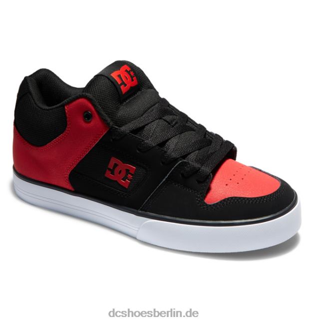 reine mittelhohe HerrenschuheDC Shoes Schwarz Rot 486FT169