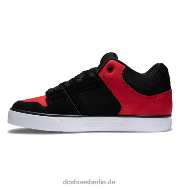 reine mittelhohe HerrenschuheDC Shoes Schwarz Rot 486FT169