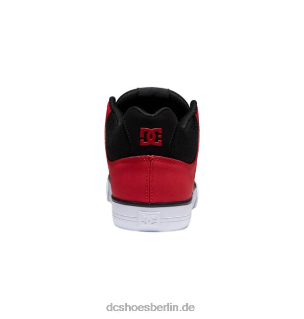 reine mittelhohe HerrenschuheDC Shoes Schwarz Rot 486FT169