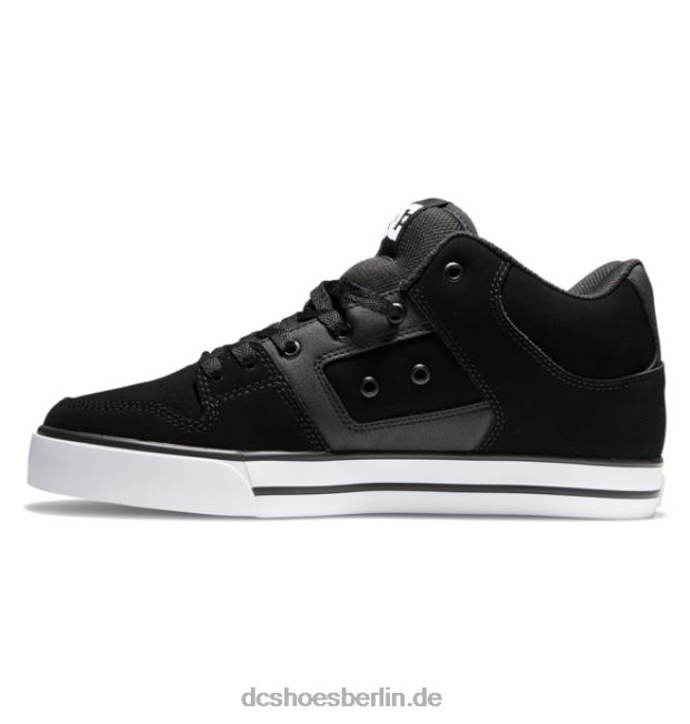 reine mittelhohe HerrenschuheDC Shoes Schwarz-Weiss 486FT145