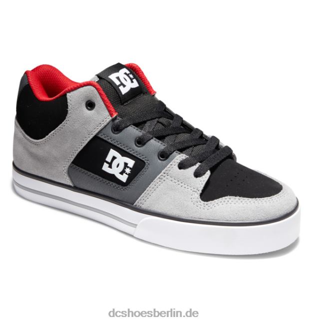 reine mittelhohe HerrenschuheDC Shoes schwarz/grau/rot 486FT285