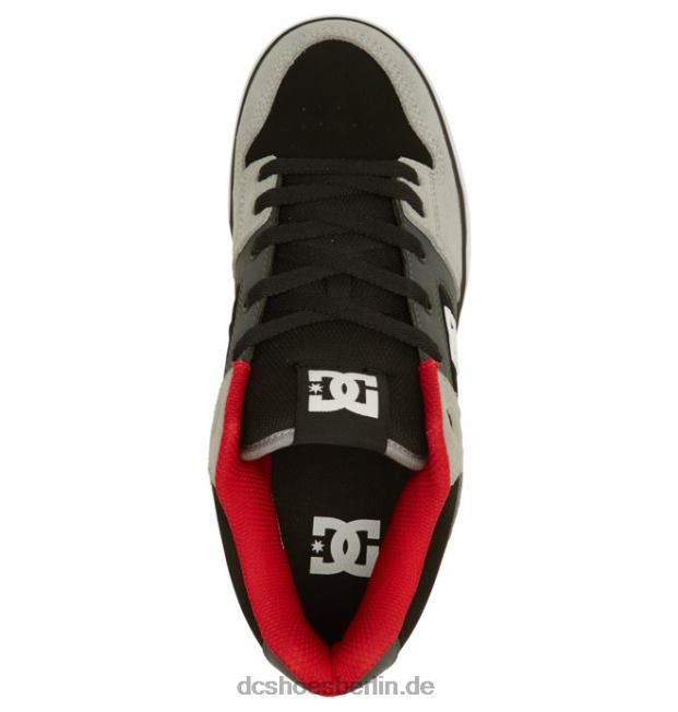 reine mittelhohe HerrenschuheDC Shoes schwarz/grau/rot 486FT285