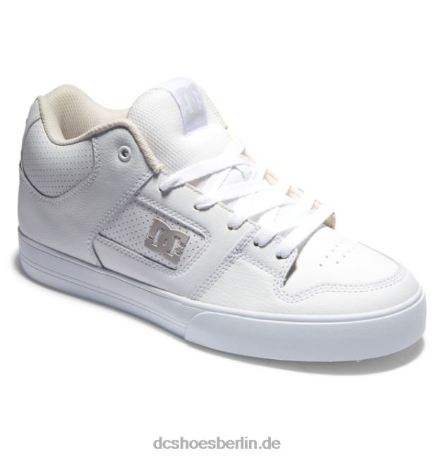 reine mittelhohe HerrenschuheDC Shoes weiß grau 486FT194