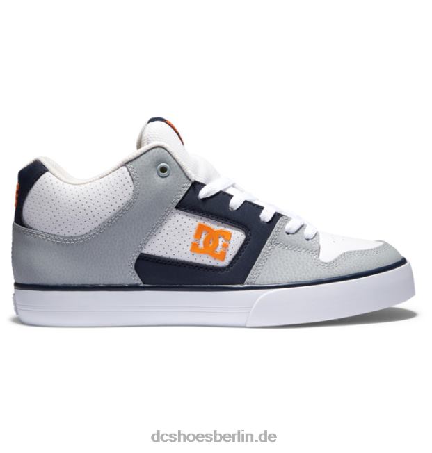 reine mittelhohe HerrenschuheDC Shoes weiß/grau/orange 486FT188
