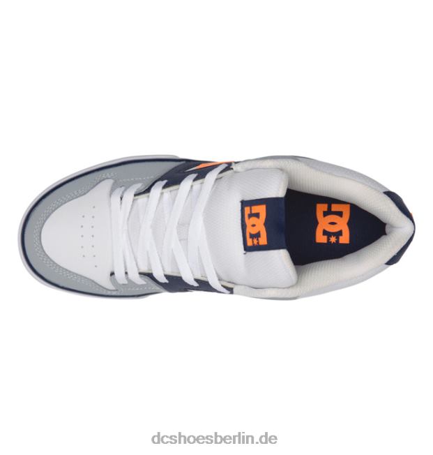 reine mittelhohe HerrenschuheDC Shoes weiß/grau/orange 486FT188