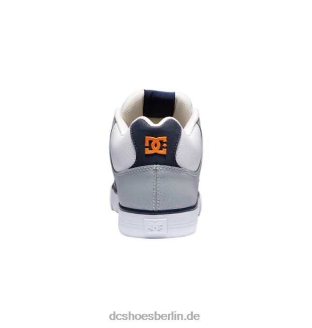 reine mittelhohe HerrenschuheDC Shoes weiß/grau/orange 486FT188