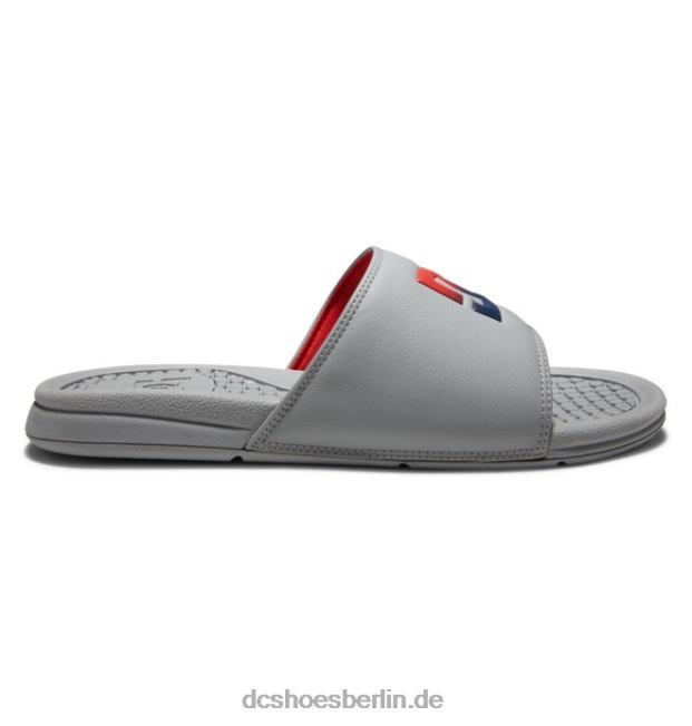 Bolsa-Slides für HerrenDC Shoes grau/rot 486FT331