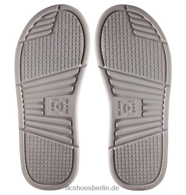 Bolsa-Slides für HerrenDC Shoes grau/rot 486FT331