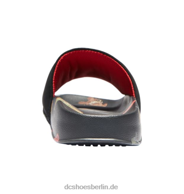 Marvel Deadpool x DC Slides für MännerDC Shoes schwarzer Druck 486FT353
