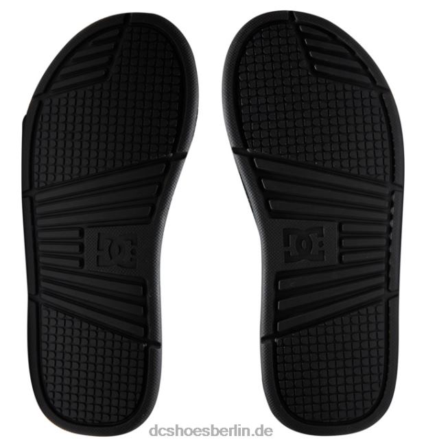 bolsa - Sandalen für MännerDC Shoes Schwarz/Weiß-Druck 486FT338