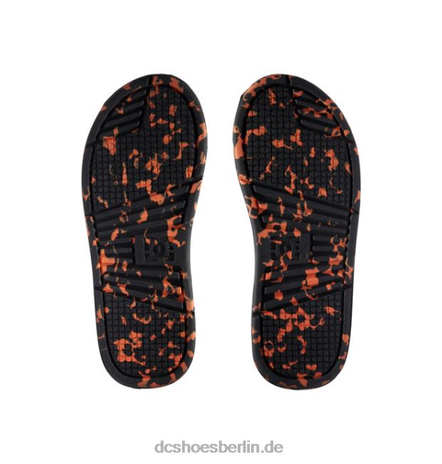 bolsa - Sandalen für MännerDC Shoes schwarz/orange 486FT314
