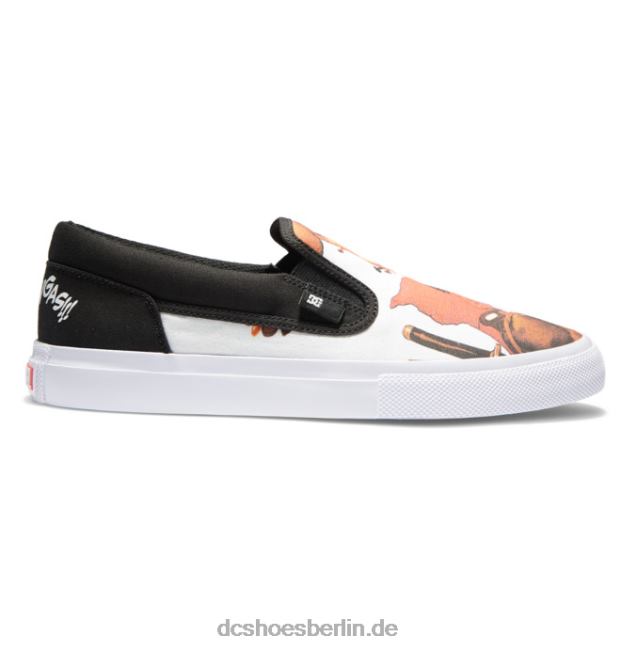 marvel deadpool x dc manuelle slip-on-schuhe für herrenDC Shoes Schwarz/Weiß-Druck 486FT392