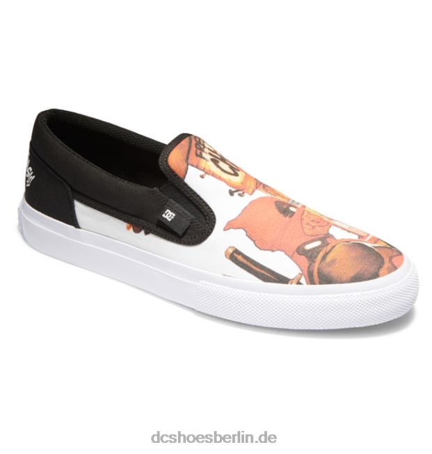 marvel deadpool x dc manuelle slip-on-schuhe für herrenDC Shoes Schwarz/Weiß-Druck 486FT392