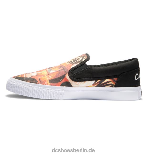 marvel deadpool x dc manuelle slip-on-schuhe für herrenDC Shoes Schwarz/Weiß-Druck 486FT392