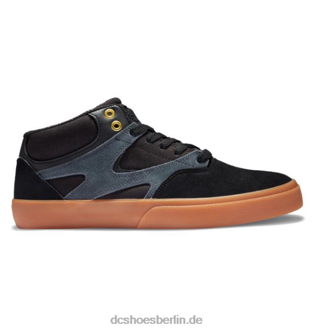 Kalis Vulc Mid-Top-Skateschuhe für HerrenDC Shoes schwarz/gummi 486FT177