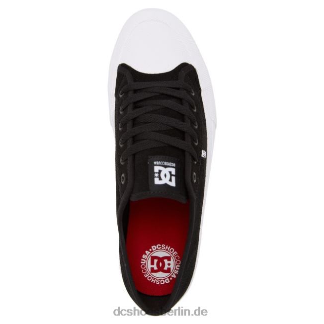 manuelle rt s wildleder skateschuhe für herrenDC Shoes Schwarz-Weiss 486FT190