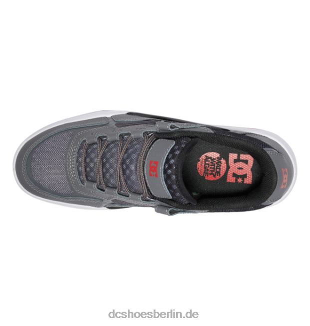 metrische HerrenschuheDC Shoes grau/schwarz/rot 486FT351