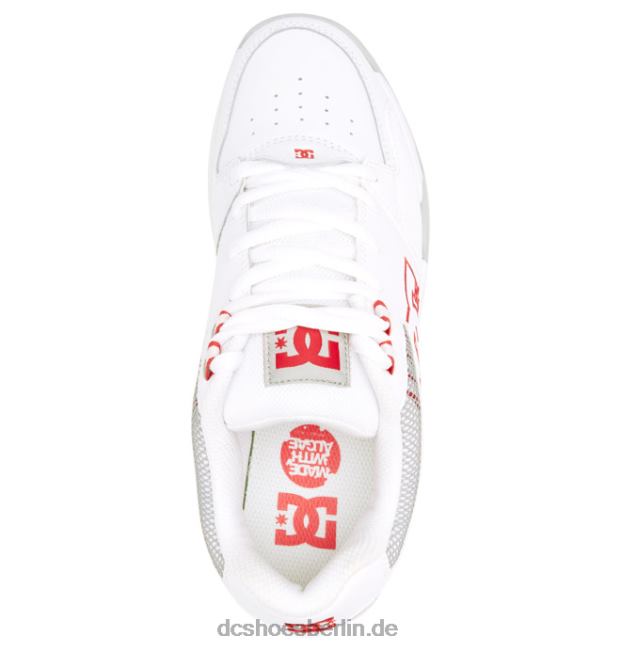 vielseitige HerrenschuheDC Shoes weiß/grau/rot 486FT383